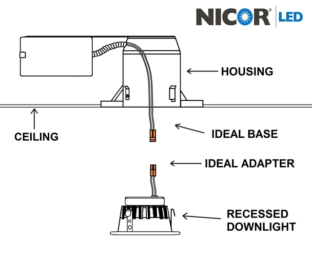 Alt view image 7 of 7 - NICOR Lighting 2 inch LED Gimbal Downlight in Oil-Rubbed Bronze, 3000K (DLG2-10-120-3K-OB)