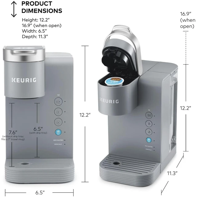 Alt view image 4 of 7 - Keurig Iced Essentials Single Serve Coffee Maker, 3 Cup Sizes: 177, 237, and 296 ml
