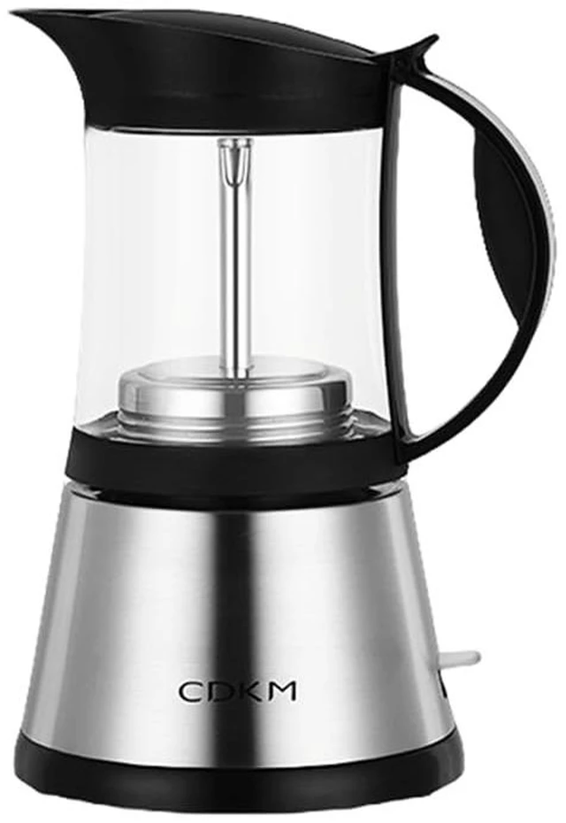 Main image of CDKM Electric Moka pot, 3/6 Cup Espresso pot, Glass Top(340ML) | Borosilicate Glass Coffee Machine, coffee maker,Full automatic,Italian Espresso Maker,Italian flavor,Easy and Secure