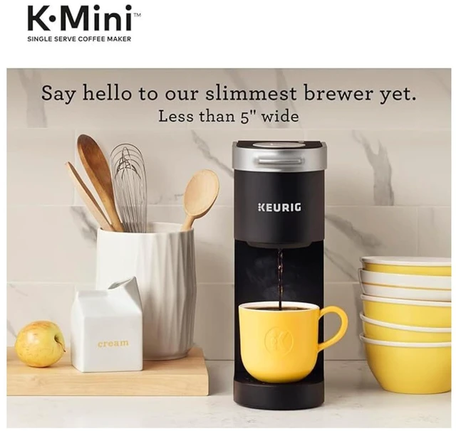 Alt view image 3 of 7 - Keurig K-Mini Plus Single Serve K-Cup Pod Coffee Maker, 12oz | 6 to 12oz Brew Size, Stores up to 9 Pods