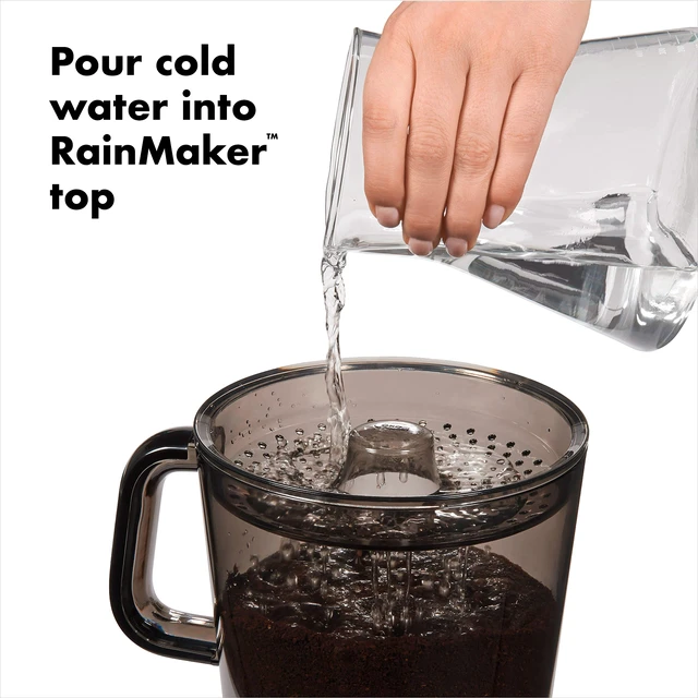 Alt view image 3 of 7 - OXO Brew Cold Brew Coffee Maker | OXO Good Grips Cold Brew Coffee Maker 32 oz, Iced Coffee Maker with Carafe, Brews Cold Brew Concentrate