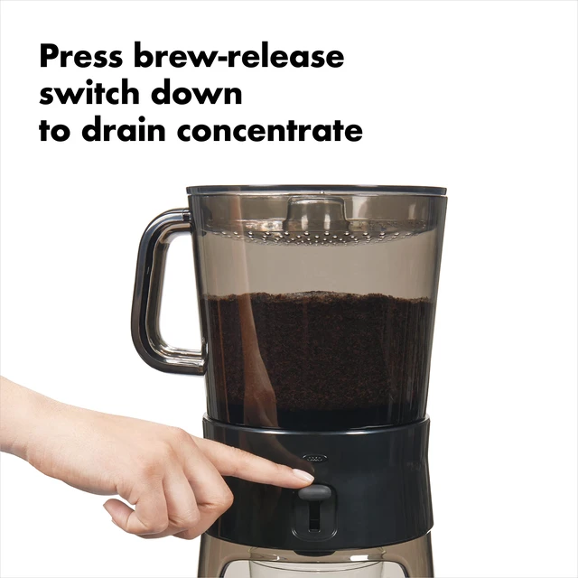 Alt view image 5 of 7 - OXO Brew Cold Brew Coffee Maker | OXO Good Grips Cold Brew Coffee Maker 32 oz, Iced Coffee Maker with Carafe, Brews Cold Brew Concentrate