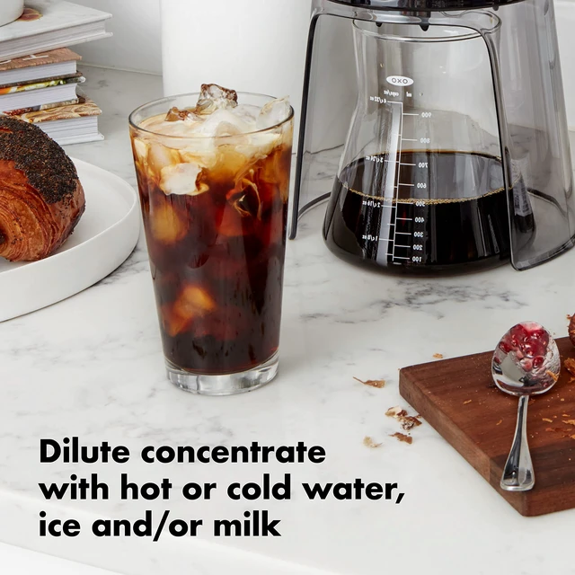 Alt view image 6 of 7 - OXO Brew Cold Brew Coffee Maker | OXO Good Grips Cold Brew Coffee Maker 32 oz, Iced Coffee Maker with Carafe, Brews Cold Brew Concentrate