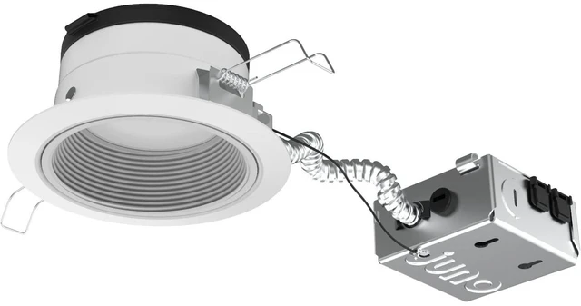 Main image of Juno JPDZ4JB RDB1 WWH M6 Podz Series Canless LED Downlight, Switchable, Matte White, 4 Inch