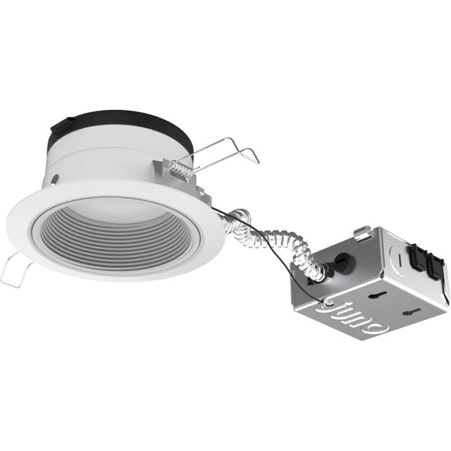 Alt view image 4 of 7 - Juno JPDZ4JB RDB1 WWH M6 Podz Series Canless LED Downlight, Switchable, Matte White, 4 Inch