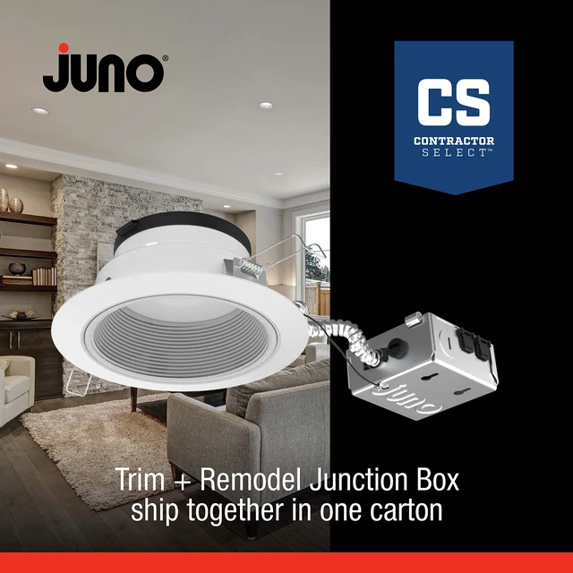 Alt view image 2 of 7 - Juno JPDZ4JB RDB1 WWH M6 Podz Series Canless LED Downlight, Switchable, Matte White, 4 Inch
