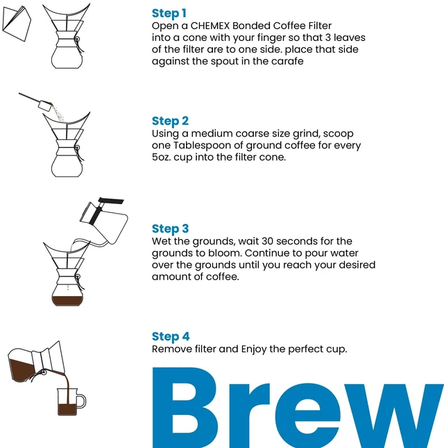 Alt view image 4 of 7 - CHEMEX Bundle - 6-Cup Classic Series - 100 ct Square Filters - Exclusive Packaging