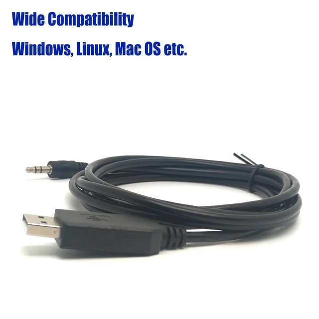 Alt view image 6 of 6 - NITOMTYU TTL-232R-5V-AJ 3.5mm Audio Jack UART Adapter Cable, TTL to USB UART 5V Serial Converter Cable, 6 Feet