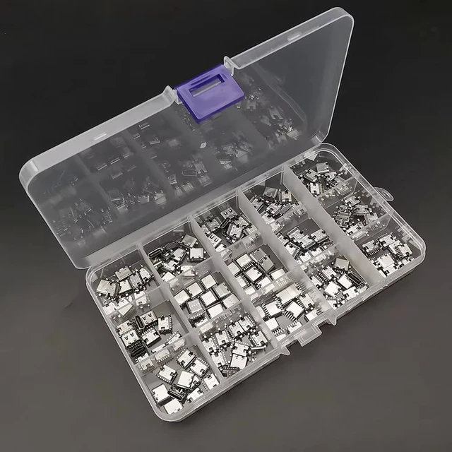 Alt view image 2 of 7 - JSZAAHZ 150Pcs USB Type C Female Socket 6Pin 16Pin Port Connector Type-C USB 3.1 Charging Dock Connectors PCB Soldering Digital Product DIY Repair Type C Jack Charger Adapter for Phone