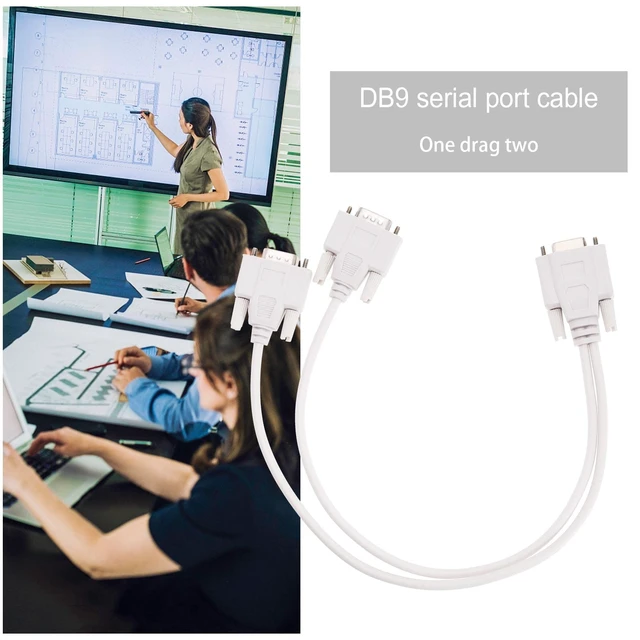 Alt view image 2 of 7 - ECSiNG 2Pcs DB9 Serial Splitter Cable Replacement DB9 9 Pin 1 Female Ale to 2 Male Rs232 Serial Splitter Adapter Accessories for Connecting Computers Digital Machine Tools