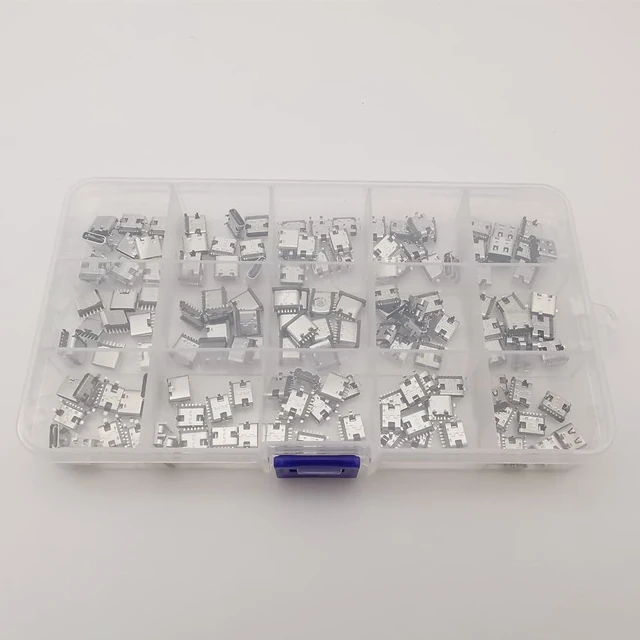 Alt view image 4 of 7 - JSZAAHZ 150Pcs USB Type C Female Socket 6Pin 16Pin Port Connector Type-C USB 3.1 Charging Dock Connectors PCB Soldering Digital Product DIY Repair Type C Jack Charger Adapter for Phone