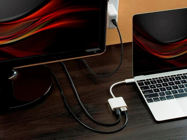 Alt view image 5 of 5 - Monoprice USB-C Multiport Adapter - HDMI and USB-C Ports, Mirror Display, Up To 1080p @ 60hz, White - Select Series