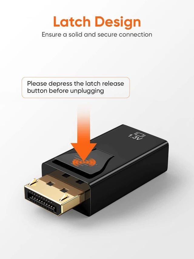 Alt view image 5 of 7 - CableCreation Active DisplayPort to HDMI Adapter 5 Pack, 1080P DP to HDMI | Gold Plated Male to Female 1.3V, Uni-Directional Display Port to HDMI Adapter