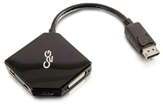 Alt view image 3 of 4 - C2G/Cables to Go DisplayPort to HDMI, VGA, or DVI Adapter Converter (54340)