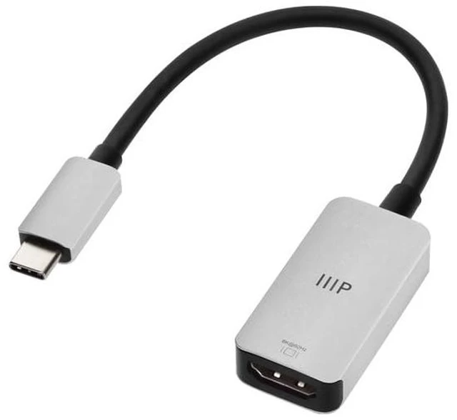 Main image of Monoprice USBC to 8K60 HDMI 2.1 Adapter Ultra HD Display Solution Compatible with MacBook Pro/Air, iPad, iPhone 15/16, for Creators, Gamers, and Professionals