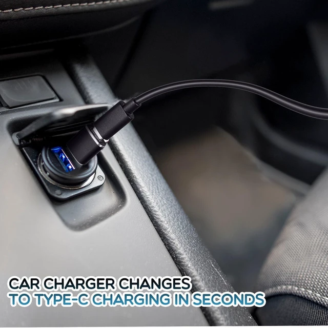 Alt view image 5 of 7 - Handepo 30 Pieces USB to USB C Adapter Type C Female to A Male Charger Converter Adapter Female Type C Converter for Phone Laptop Earphone Watch Power Bank Car Charger, Black
