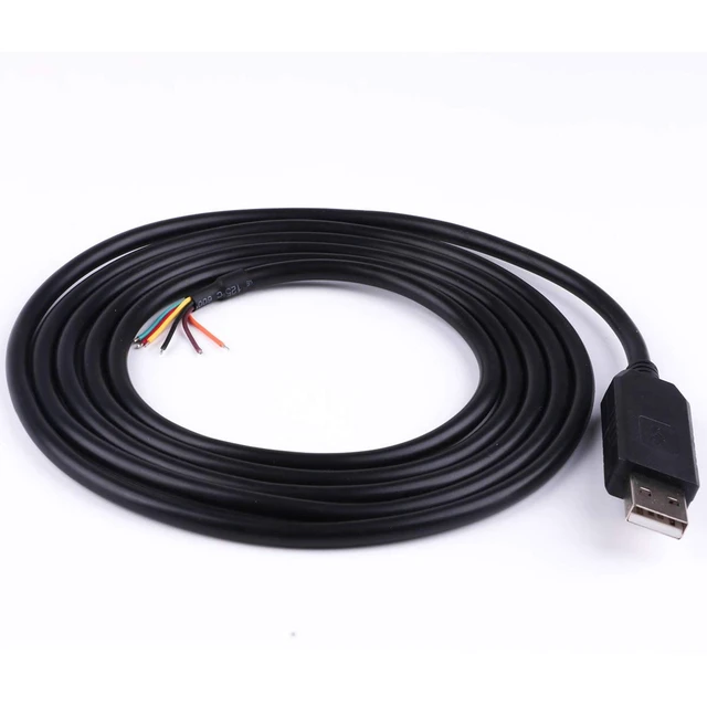 Alt view image 5 of 6 - Suamdoen FT232RL Chip USB to 3.3v TTL UART Serial Converter Wire End Stripped Connector Flash Program Download Cable 6FT Compatible TTL-232R-3V3-WE