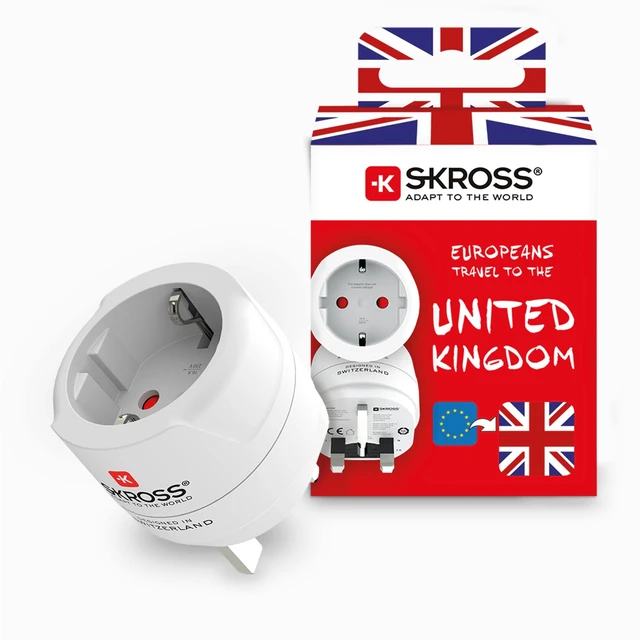 Main image of SKROSS Country Travel Adapter - Europe to UK