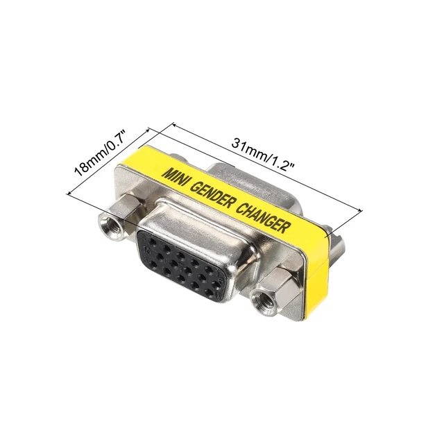 Alt view image 2 of 4 - MECCANIXITY 10pcs VGA Coupler VGA Gender Changer Connector 15 Pin | Female to Female VGA Adapter Conversion for Cable Extender