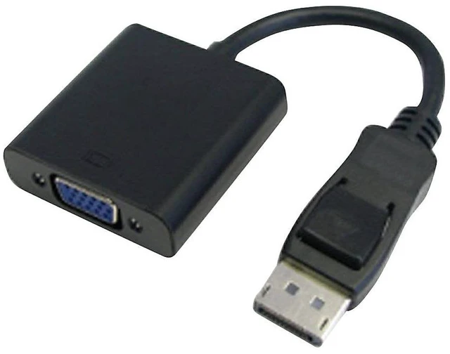 Main image of 4xem Display Adapter 10 in 20 Pin DisplayPort (M) to 15 Pin HD DSub (HD15) (F), Black (4XDPMVGAFA10)