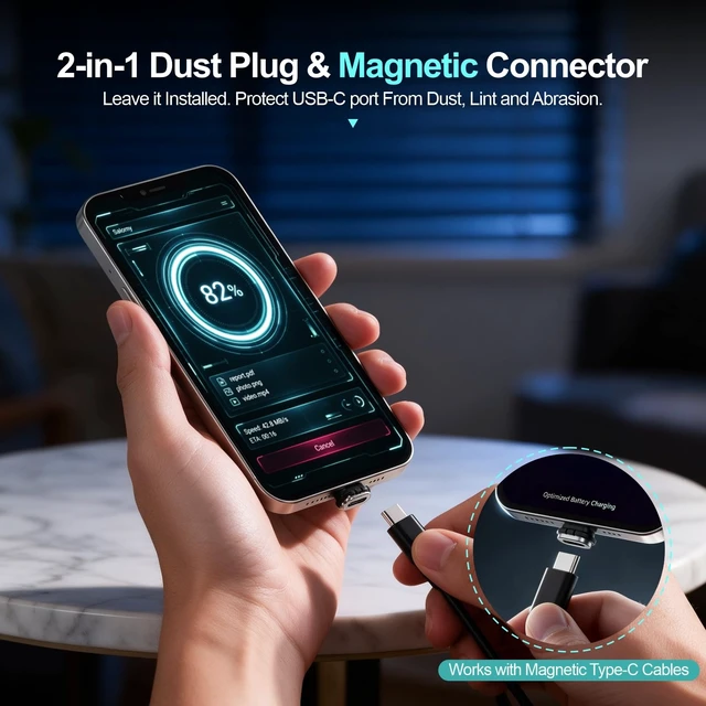 Alt view image 6 of 6 - USB-C Magnetic Tips 4-Pack, Up to 80Gbps 16K 240W PD 3.1 EPR | 80Gbps 16K with USB4 host/cable/display; 240W with EPR charger/cable/device. Alloy-PC for USB-C charging.