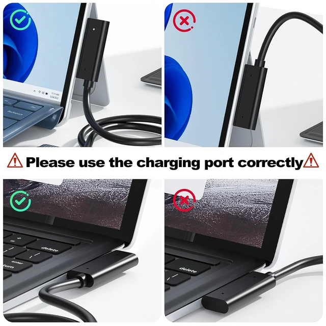 Alt view image 4 of 7 - 10 in 1 Microsoft Surface Docking Station-Surface Dock with HDMI Ethernet SD/TF Slot 3*USB 3.0+2*USB C 3.0+1*USB C PD,Docking Station for Surface Pro 11/10/9/8/X/7/6/5, Surface Laptop, Surface Book