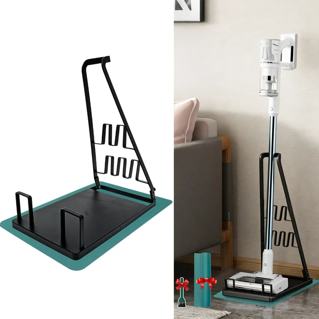 Main image of EZ SPARES No Installation Required,Vacuum Stand Frame,Accessories Storage Docking Station Holder,Metal Bracket,big base,Compatible with Dys,Eureka,tineco,dreame,Fit Most Stick Vacuum Cleaner(Black)