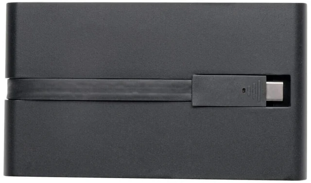 Alt view image 2 of 2 - Tripp Lite USB-C Docking Station Hub, 4K @ 30 Hz HDMI, VGA, Gigabit Ethernet Port, 100W PD Charging, USB 3.2 Gen 1, Memory Card Slot, Thunderbolt 3 Compatible, Black, 3-Year Warranty (U442-DOCK3-B)