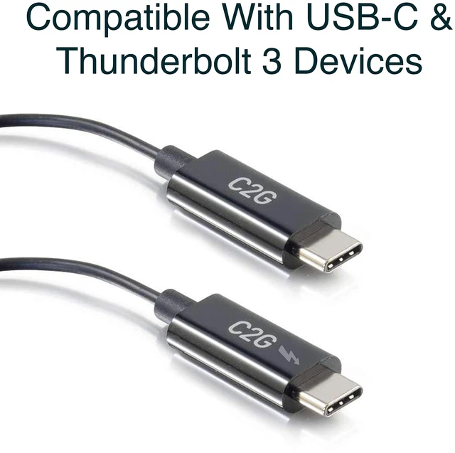 Alt view image 7 of 7 - C2G Docking Station, USB C Docking Station, 4K Docking Station, MacBook USB C Hub, USB C Adapter for MacBook Pro & Air - Compatible with USB-C & Thunderbolt 3 Laptops, Black, Cables to Go 28845