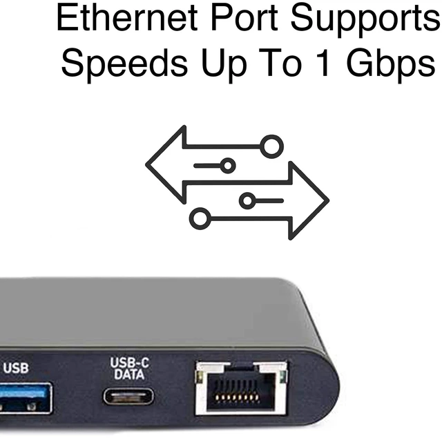 Alt view image 6 of 7 - C2G Docking Station, USB C Docking Station, 4K Docking Station, MacBook USB C Hub, USB C Adapter for MacBook Pro & Air - Compatible with USB-C & Thunderbolt 3 Laptops, Black, Cables to Go 28845