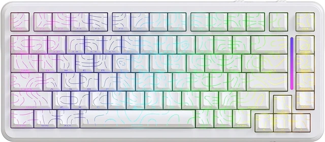 Main image of X82PRO HE Wireless RT Mechanical Gaming Keyboard-White Contour | 8K Polling,0.01mm Accuracy,Tri Mode-2.4G/Wired/BT,Hall Effect Magnetic Switch,Top Mounted,5000mAh Battery for FPS Win PC Mac
