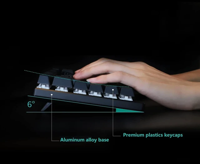Alt view image 3 of 5 - Maketheone Ergonomic Mechanical Gaming Keyboard, X-Bows Butterfly Layout Mech Keebs, USB-C Wired 80% Ergo KB with 86 Keys White Backlit for Desktop Computer PC (Lite, Gateron Black Switches)