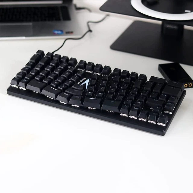 Alt view image 5 of 5 - Maketheone Ergonomic Mechanical Gaming Keyboard, X-Bows Butterfly Layout Mech Keebs, USB-C Wired 80% Ergo KB with 86 Keys White Backlit for Desktop Computer PC (Lite, Gateron Black Switches)