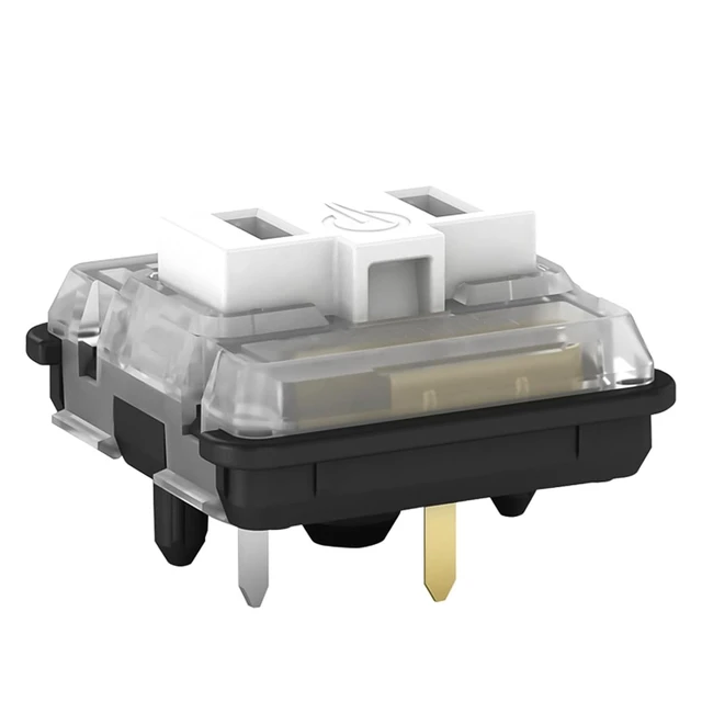 Main image of Kailh 1350 Choc Low Profile White Clicky Switches 5-Pin Pre-lubed 108Pcs | 50gf RGB SMD Chocolate Low Profile Switch for Low Profile Mechanical Gaming Keyboard