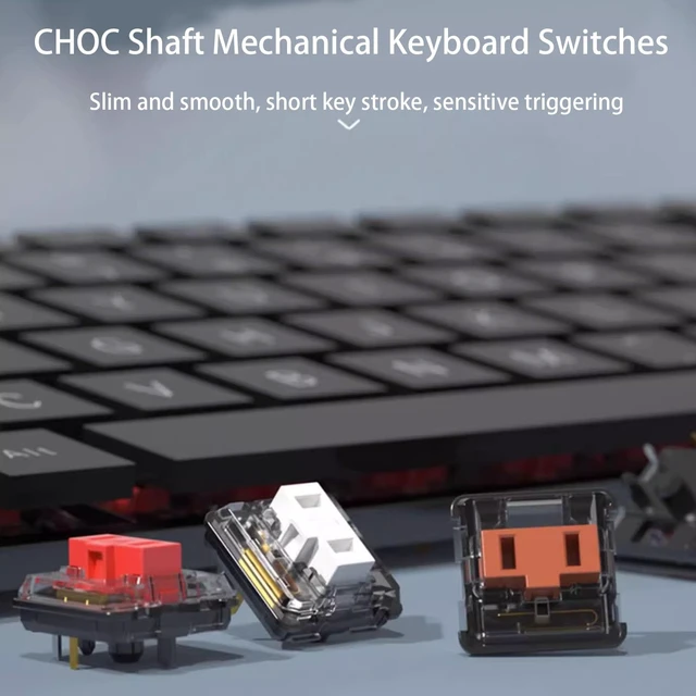 Alt view image 6 of 7 - Kailh 1350 Choc Low Profile White Clicky Switches 5-Pin Pre-lubed 108Pcs | 50gf RGB SMD Chocolate Low Profile Switch for Low Profile Mechanical Gaming Keyboard