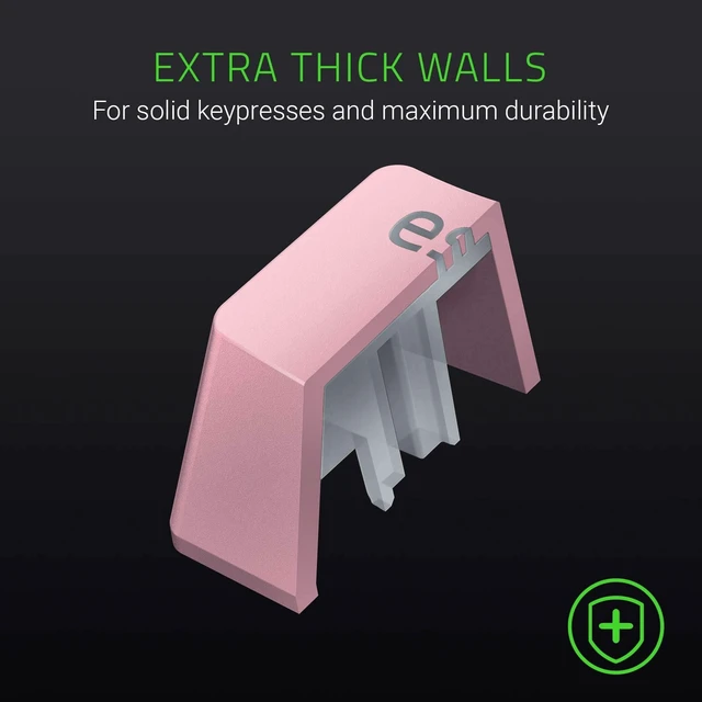 Alt view image 3 of 7 - Doubleshot PBT Keycap Set for Mechanical & Optical Keyboards, Pink | Compatible with Standard 104/105 US & UK layouts, Oil-Resistant, Extra-Thick Key Walls, Backlight Compatible & Fade-Resistant