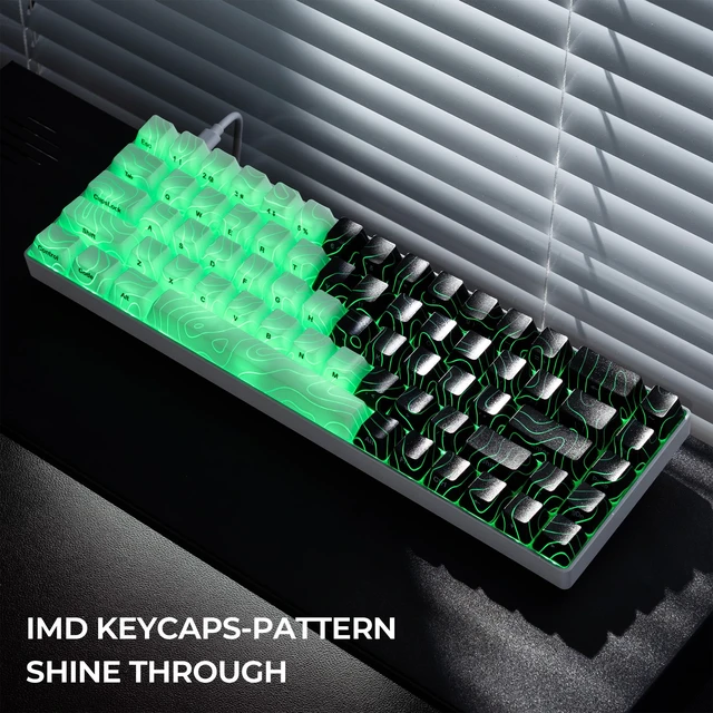 Alt view image 6 of 7 - x XVX HE68 Pro Rapid Trigger Keyboard 60% Percent,Hall Effect Keyboard with Gateron Magnetic Jade Pro Switch,CNC Aluminum Frame Topographic Custom Mechanical Key Board for PC/Laptop/Xbox/PS4/PS5