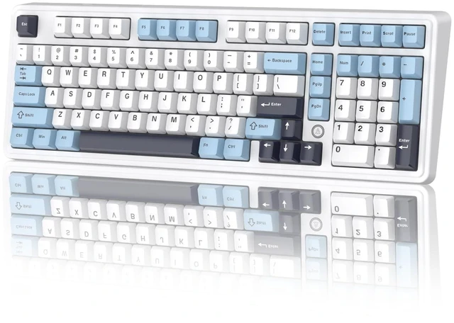 Main image of Ajazz AK980MAX Wired Magnetic Axis Mechanical Keyboard, 98% Hot-Swappable Custom Keyboard with RGB Backlighting, Pre-Lubricated Switches, PBT Keycaps, Suitable for MAC/Win/Visa/PC