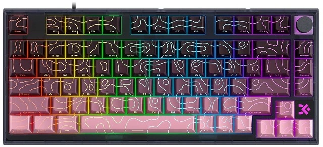 Main image of MOLGRIA x SKYLOONG 75% Gaming Keyboard, GK75 HE USB Wired Magnetic-Switch Mechanical Keyboard with Cherry Profile Double-Shot PBT Keycaps, South-Facing RGB Backlit and Knob(BlackBerry Horizon Line)
