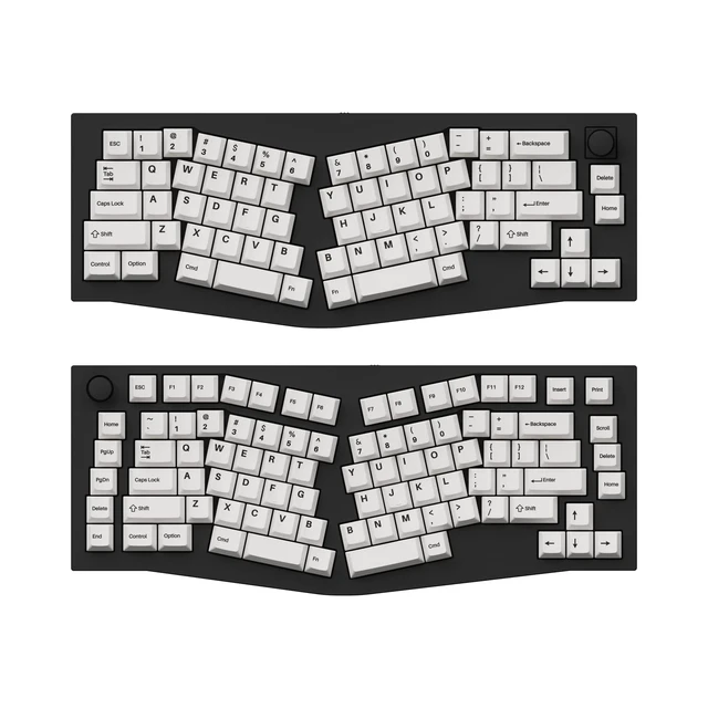 Alt view image 4 of 5 - Keychron Double Shot Cherry PBT Keycap Full Keycap Set (219 Keys) - Black on White