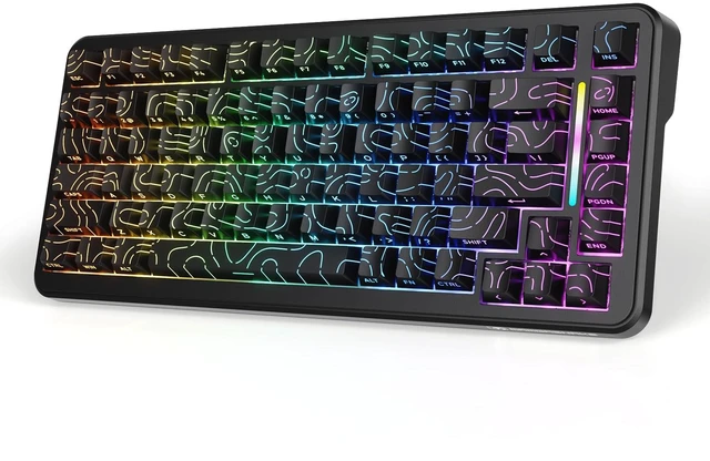 Main image of MAMBASNAKE M82 HE Rapid Trigger Mechanical Gaming Keyboard 75% Wired TKL with Adjustable Actuation,Hall Effect Magnetic Switch,8KHz Polling Rate,RGB Backlit,Top Mount for PC Mac Esport Gamer-Black