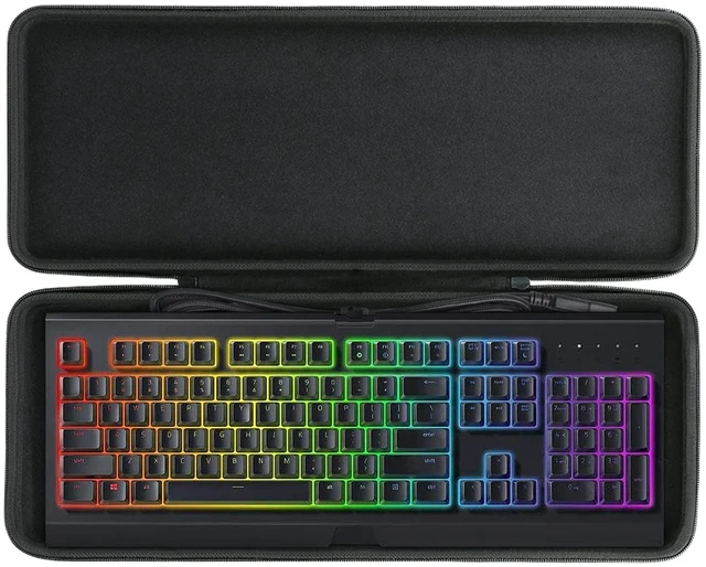 Main image of Hard Case for Razer Cynosa Chroma/Cynosa V2/Ornata V2 Blackwidow V3 Pro/Blackwidow V3 /Huntsman Elite/Huntsman V2 Analog Gaming Keyboard Compatibility, Travel Case Replacement
