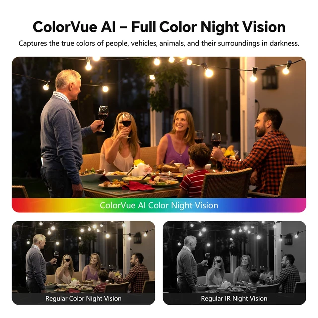 Alt view image 3 of 7 - SnapBud 3MP 2K Window Camera, Indoor Camera for Home Security with Full-Color Night Vision, AI Human/Pet/Vehicle Detection, 24/7 Recording, 2-Way Audio, 5GHz & 2.4GHz WiFi Cloud/SD Storage (2 Pack)