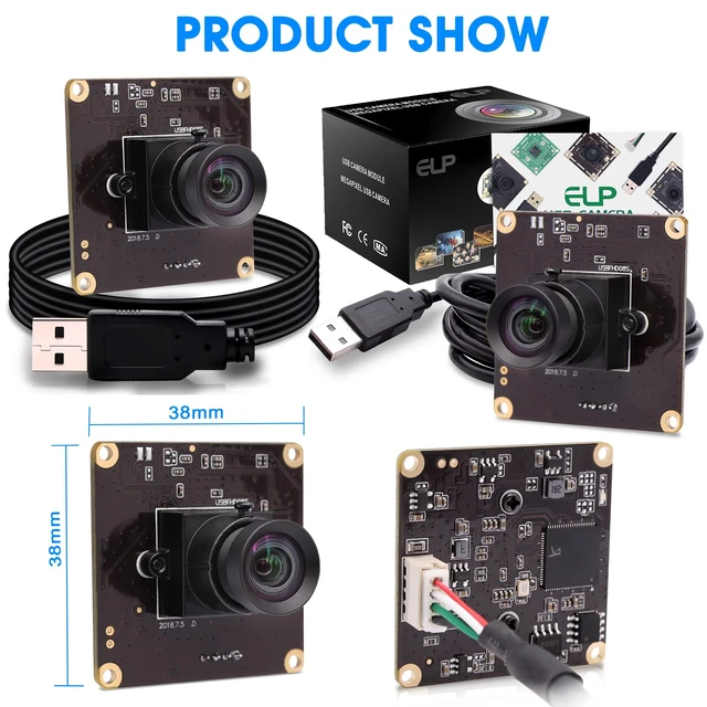 Alt view image 6 of 7 - IFWATER USB 260fps High Speed 110 Wide Angle No Distortion Lens Camera Module 2MP USB UVC Video Lightburn Industrial Camera Plug and Play for Laptop Raspberry Pi Jetson Nano