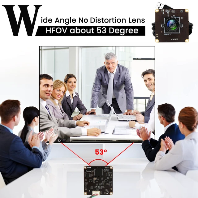 Alt view image 3 of 7 - IFWATER USB 260fps High Speed 110 Wide Angle No Distortion Lens Camera Module 2MP USB UVC Video Lightburn Industrial Camera Plug and Play for Laptop Raspberry Pi Jetson Nano