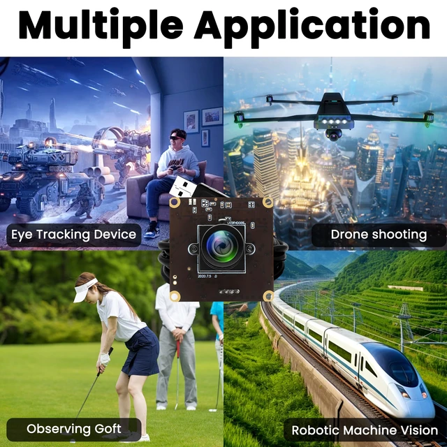 Alt view image 7 of 7 - IFWATER USB 260fps High Speed 110 Wide Angle No Distortion Lens Camera Module 2MP USB UVC Video Lightburn Industrial Camera Plug and Play for Laptop Raspberry Pi Jetson Nano