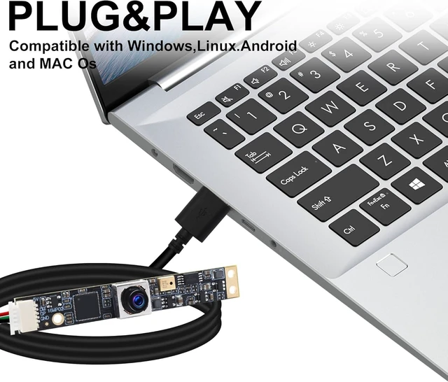 Alt view image 6 of 7 - IFWATER 16MP 5K Autofocus USB Camera Module, Built-in Microphone,97° HFOV Distortion-Free AF Lens, Plug and Play for Industrial PC, Lightburn, Windows, Linux, Jetson Nano, OpenCV