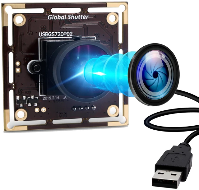 Main image of IFWATER 60fps Global Shutter USB Camera Module with 170° Fisheye Lens,High Speed 720P Aptina AR0144 Camera for Industrial Applications with Jetson Nano,Laptop,Raspberry Pi