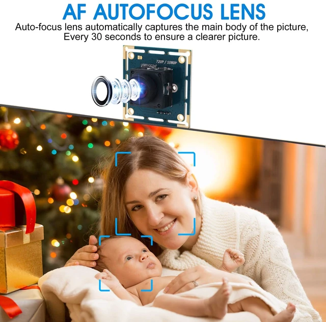 Alt view image 3 of 7 - 1080P USB Camera Module Autofocus High Speed Webcam Board for Computer