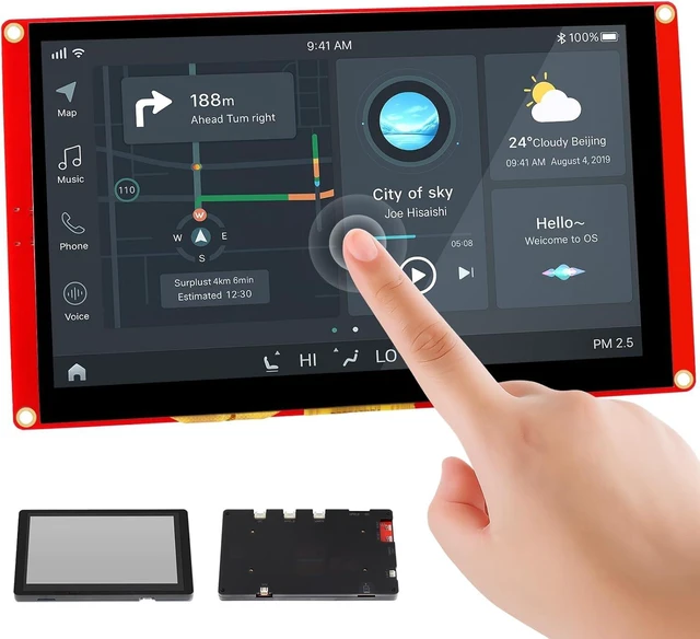 Main image of GrowCube ESP32 Display ESP32-S3 CrowPanel Basic 7 Inch | 800x480 HMI IPS Touch Screen Monitor with 240MHz ESP32-S3 Suitable for ESPHome/Home Assistant Project